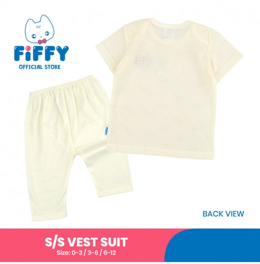 FIFFY LITTLE BEAR SHORT SLEEVE VEST + LONG PANT SUIT BAJU BAYI (4125035)