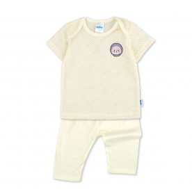 FIFFY LITTLE BEAR SHORT SLEEVE VEST + LONG PANT SUIT BAJU BAYI (4125035)