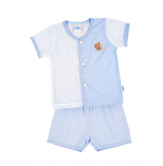 FIFFY HELLO DINO BAJU BAYI SHORT SLEEVE VEST SUIT (4125037)