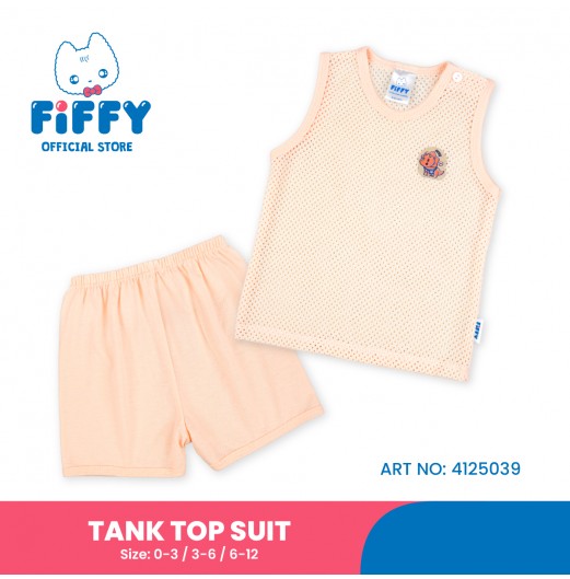 FIFFY HELLO DINO BAJU BAYI TANK TOP SUIT (4125039)