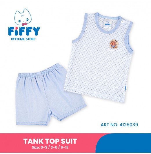FIFFY HELLO DINO BAJU BAYI TANK TOP SUIT (4125039)