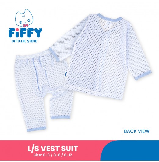 FIFFY HELLO DINO BAJU BAYI LONG SLEEVE VEST SUIT (4125040)