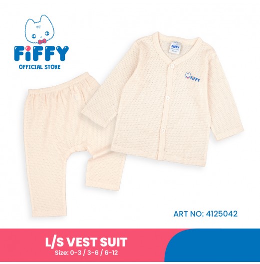 FIFFY COMFORT BAJU BAYI LONG SLEEVE VEST SUIT (4125042)