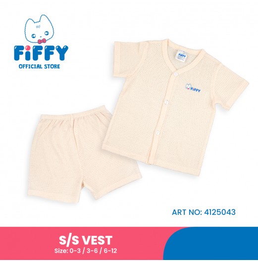 FIFFY COMFORT BAJU BAYI SHORT SLEEVE VEST SUIT (4125043)