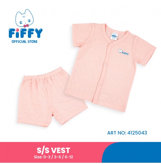 FIFFY COMFORT BAJU BAYI SHORT SLEEVE VEST SUIT (4125043)