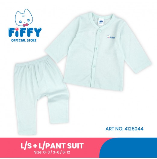 FIFFY COZY BAJU BAYI LONG SLEEVE VEST SUIT (4125045)