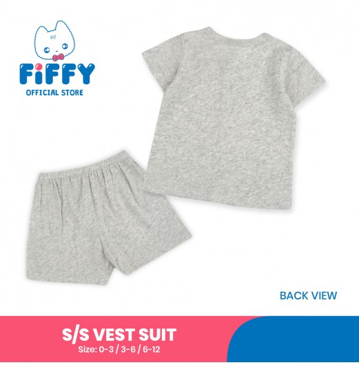 FIFFY COZY BAJU BAYI SHORT SLEEVE VEST SUIT (4125046)
