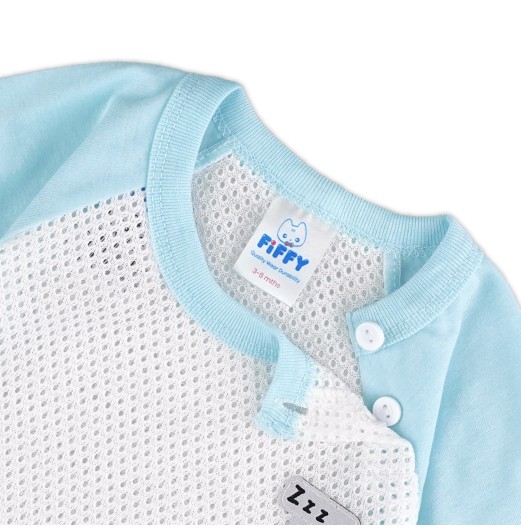 FIFFY SLEEPING BEAR SHORT SLEEVE VEST SUIT BAJU BAYI (4125047)