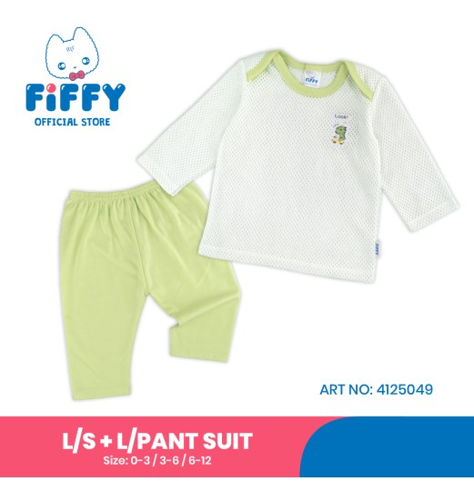 FIFFY LOOK DINO LONG SLEEVE + LONG PANT SUIT BAJU BAYI (4125049)