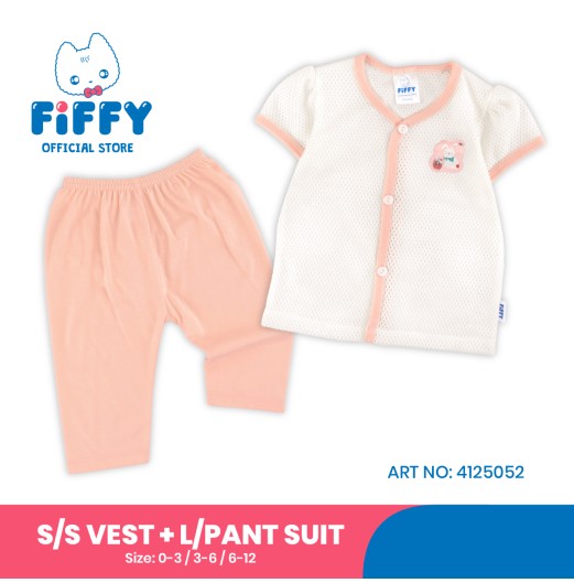 FIFFY BUNNY PICNIC SHORT SLEEVE + LONG PANT SUIT BAJU BAYI (4125052)