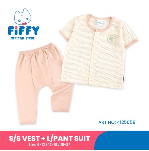 FIFFY LITTLE HEDGEHOG SHORT SLEEVE + LONG PANT SUIT BAJU BAYI (4125058) FIFFY LITTLE HEDGEHOG SHORT SLEEVE + LONG PANT SUIT BAJU BAYI (4125058)
