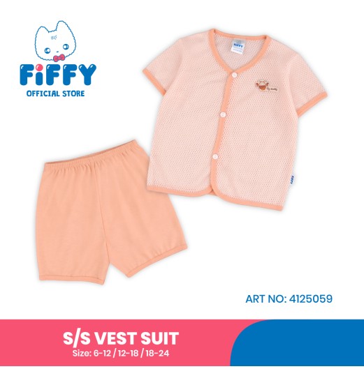 FIFFY FLY AWAY SHORT SLEEVE VEST SUIT BAJU BAYI (4125059)