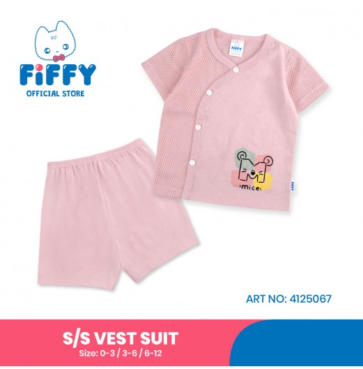 FIFFY MICE BAJU BAYI SHORT SLEEVE VEST SUIT (4125067)