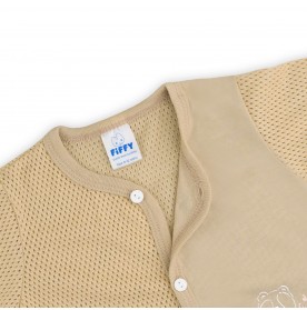 FIFFY HAPPY LIFE BAJU BAYI SHORT SLEEVE VEST + LONG PANT SUIT (4125068)