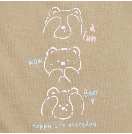 FIFFY HAPPY LIFE BAJU BAYI SHORT SLEEVE VEST + LONG PANT SUIT (4125068)