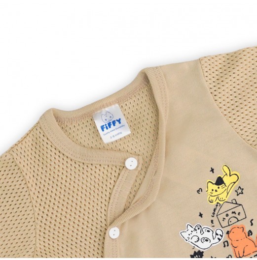 FIFFY BEST FRIEND BAJU BAYI LONG SLEEVE VEST SUIT (4125069) FIFFY BEST FRIEND BAJU BAYI LONG SLEEVE VEST SUIT (4125069)