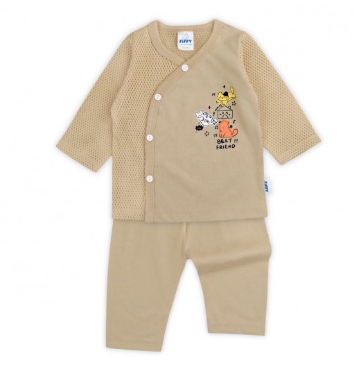 FIFFY BEST FRIEND BAJU BAYI LONG SLEEVE VEST SUIT (4125069) FIFFY BEST FRIEND BAJU BAYI LONG SLEEVE VEST SUIT (4125069)