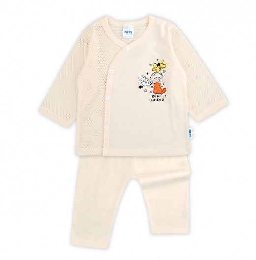 FIFFY BEST FRIEND BAJU BAYI LONG SLEEVE VEST SUIT (4125069) FIFFY BEST FRIEND BAJU BAYI LONG SLEEVE VEST SUIT (4125069)