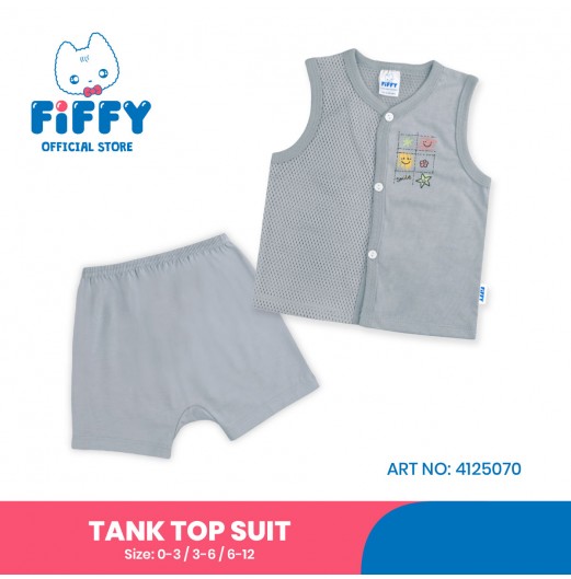FIFFY SMILE BAJU BAYI TANK TOP SUIT (4125070) FIFFY SMILE BAJU BAYI TANK TOP SUIT (4125070)
