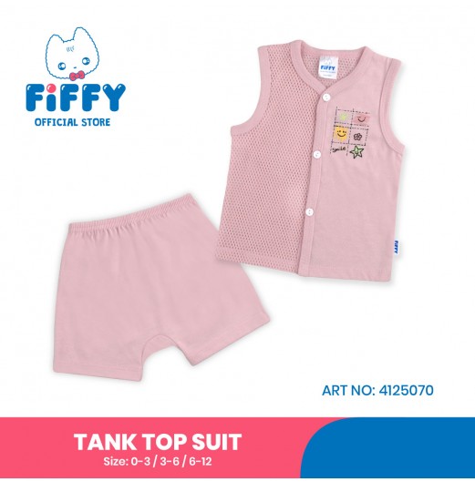 FIFFY SMILE BAJU BAYI TANK TOP SUIT (4125070) FIFFY SMILE BAJU BAYI TANK TOP SUIT (4125070)