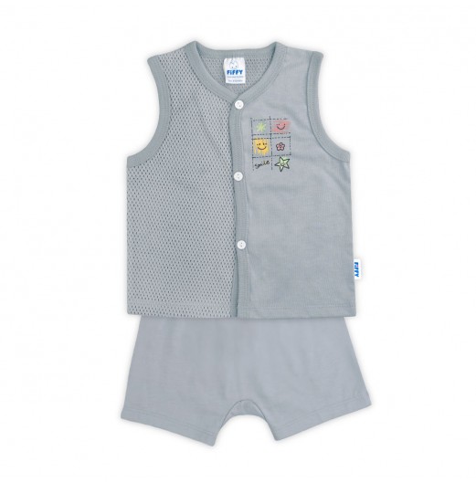 FIFFY SMILE BAJU BAYI TANK TOP SUIT (4125070) FIFFY SMILE BAJU BAYI TANK TOP SUIT (4125070)
