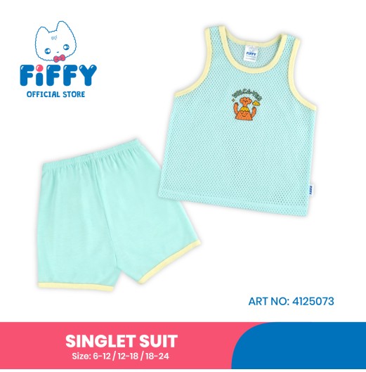 FIFFY VOLCA-YES SINGLET SUIT BAJU BAYI (4125073) FIFFY VOLCA-YES SINGLET SUIT BAJU BAYI (4125073)