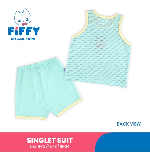 FIFFY VOLCA-YES SINGLET SUIT BAJU BAYI (4125073) FIFFY VOLCA-YES SINGLET SUIT BAJU BAYI (4125073)