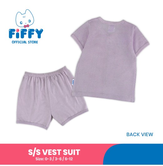 FIFFY PHOTO DAY SHORT SLEEVE VEST SUIT BAJU BAYI (4126002) FIFFY PHOTO DAY SHORT SLEEVE VEST SUIT BAJU BAYI (4126002)