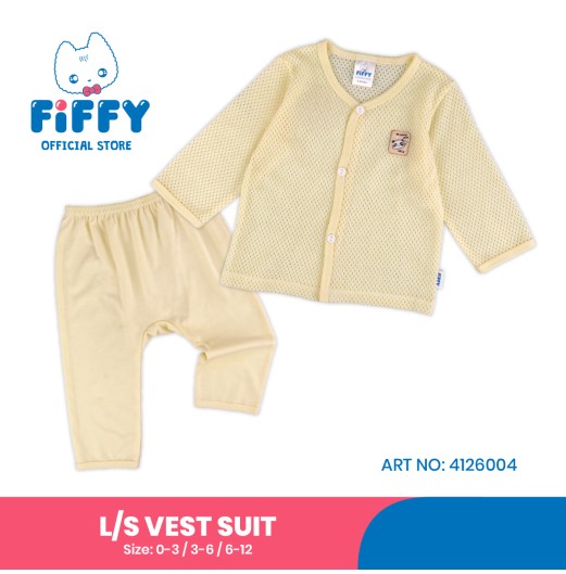 FIFFY TRAVEL WITH PANDA LONG SLEEVE VEST SUIT BAJU BAYI (4126004) FIFFY TRAVEL WITH PANDA LONG SLEEVE VEST SUIT BAJU BAYI (4126004)