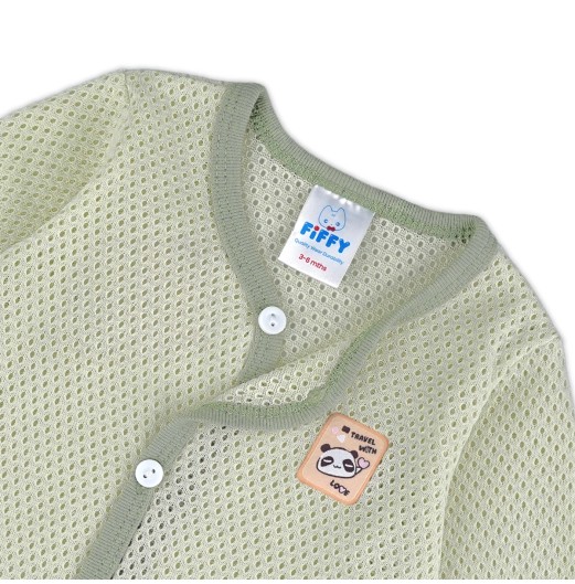 FIFFY TRAVEL WITH PANDA LONG SLEEVE VEST SUIT BAJU BAYI (4126004) FIFFY TRAVEL WITH PANDA LONG SLEEVE VEST SUIT BAJU BAYI (4126004)