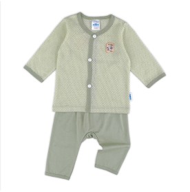  FIFFY TRAVEL WITH PANDA LONG SLEEVE VEST SUIT BAJU BAYI (4126004)