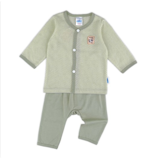 FIFFY TRAVEL WITH PANDA LONG SLEEVE VEST SUIT BAJU BAYI (4126004) FIFFY TRAVEL WITH PANDA LONG SLEEVE VEST SUIT BAJU BAYI (4126004)