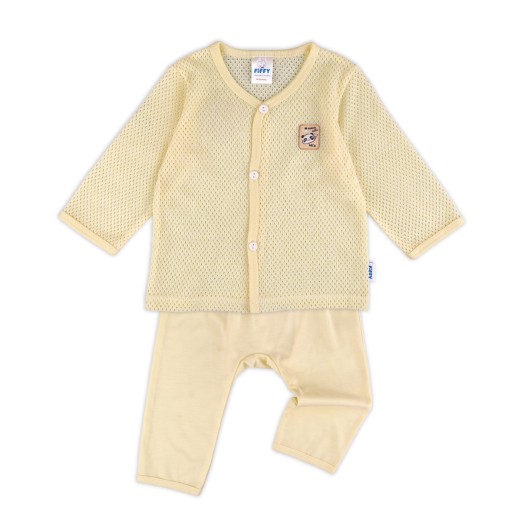 FIFFY TRAVEL WITH PANDA LONG SLEEVE VEST SUIT BAJU BAYI (4126004) FIFFY TRAVEL WITH PANDA LONG SLEEVE VEST SUIT BAJU BAYI (4126004)
