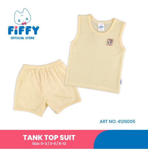 FIFFY TRAVEL WITH PANDA TANK TOP SUIT BAJU BAYI (4126005)