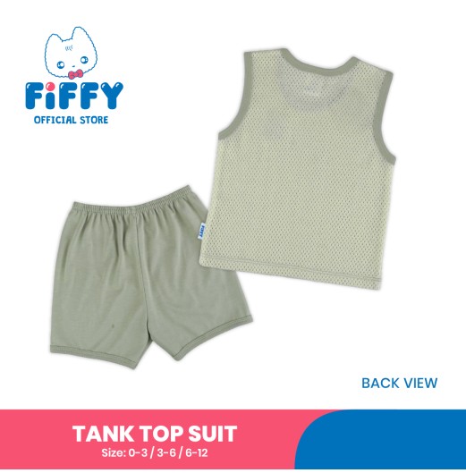 FIFFY TRAVEL WITH PANDA TANK TOP SUIT BAJU BAYI (4126005)