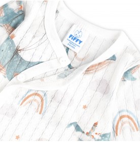 FIFFY RAINBOW WHALE BAJU BAYI LONG SLEEVE VEST SUIT (4225009)