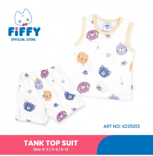 FIFFY KITTY SNACK TIME BAJU BAYI TANK TOP SUIT (4225013)