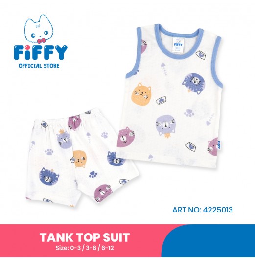 FIFFY KITTY SNACK TIME BAJU BAYI TANK TOP SUIT (4225013)