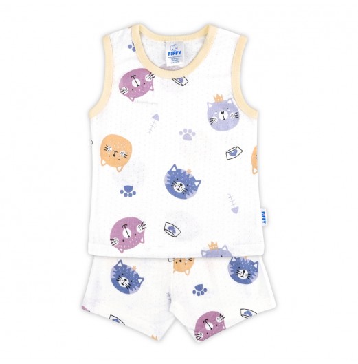 FIFFY KITTY SNACK TIME BAJU BAYI TANK TOP SUIT (4225013)