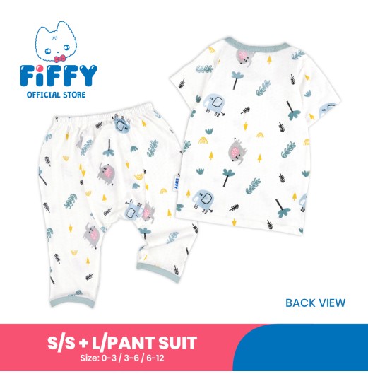 FIFFY FOREST SAFARI SHORT SLEEVE + LONG PANT SUIT BAJU BAYI (4225014)