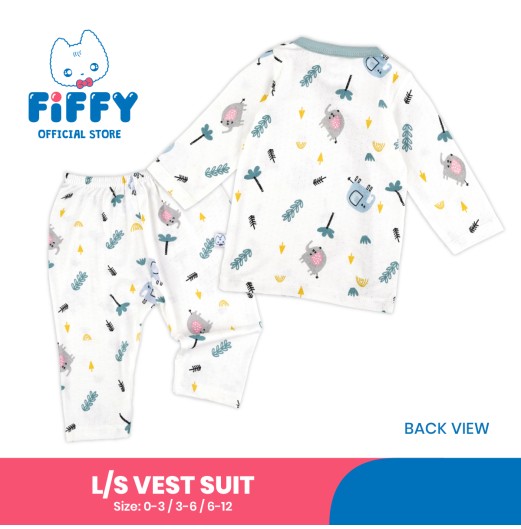 FIFFY FOREST SAFARI LONG SLEEVE VEST SUIT BAJU BAYI (4225015)