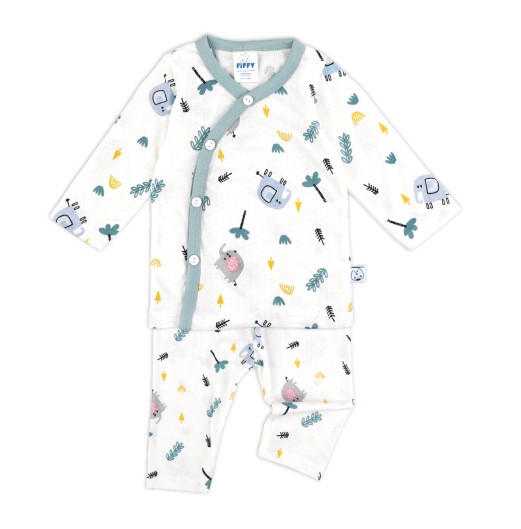 FIFFY FOREST SAFARI LONG SLEEVE VEST SUIT BAJU BAYI (4225015)