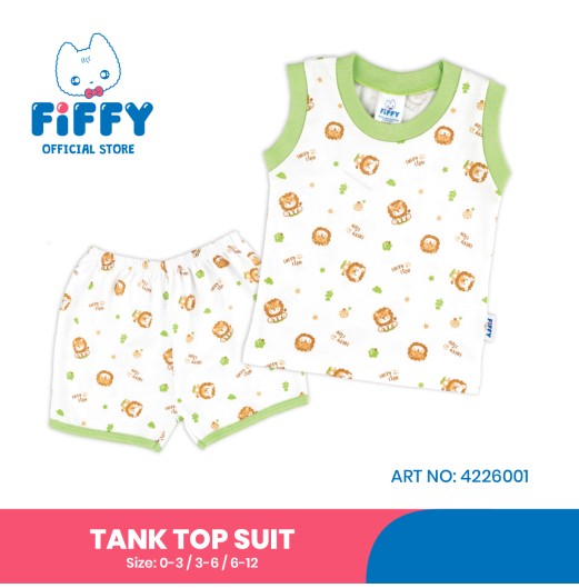FIFFY LUCKY LION TANK TOP SUIT BAJU BAYI (4226001)