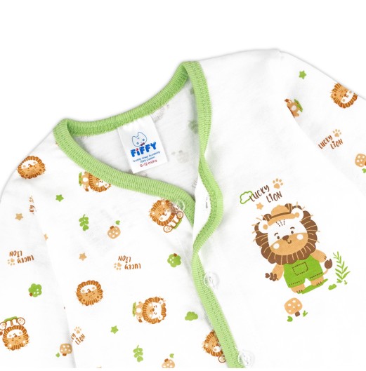 FIFFY LUCKY LION LONG SLEEVE VEST SUIT BAJU BAYI (4226003)