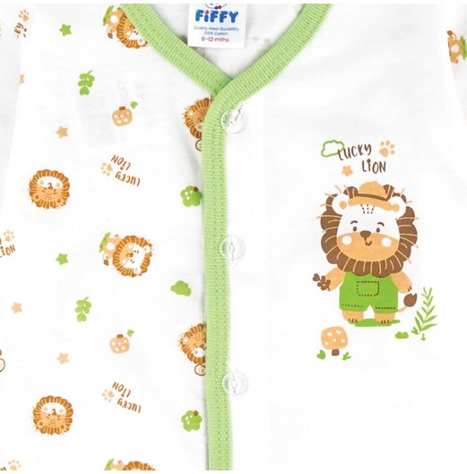 FIFFY LUCKY LION LONG SLEEVE VEST SUIT BAJU BAYI (4226003)
