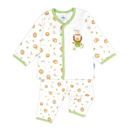 FIFFY LUCKY LION LONG SLEEVE VEST SUIT BAJU BAYI (4226003)