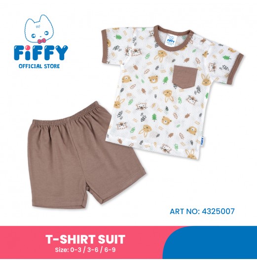 FIFFY FOREST FRIENDS BAJU BAYI T-SHIRT SUIT (4325007)