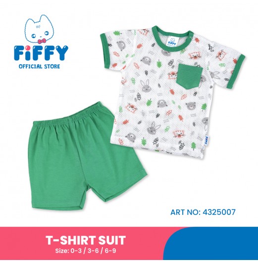FIFFY FOREST FRIENDS BAJU BAYI T-SHIRT SUIT (4325007)
