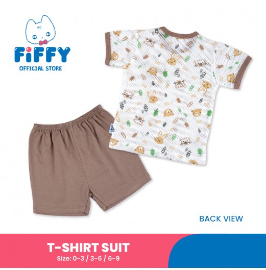 FIFFY FOREST FRIENDS BAJU BAYI T-SHIRT SUIT (4325007)