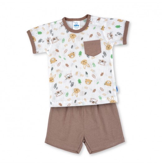 FIFFY FOREST FRIENDS BAJU BAYI T-SHIRT SUIT (4325007)